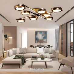 ĐÈN MÂM ỐP TRẦN HIỆN ĐẠI DT6571-8