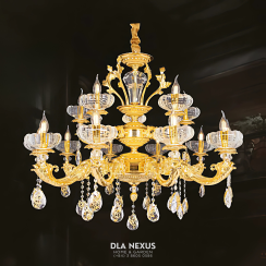 ĐÈN CHÙM XI MẠ VÀNG 24K -  CNQT - 185 - 24