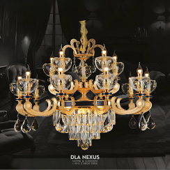 ĐÈN CHÙM XI MẠ VÀNG 24K -  CNQT - 347