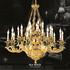 ĐÈN CHÙM XI MẠ VÀNG 24K -   CNQT - 201