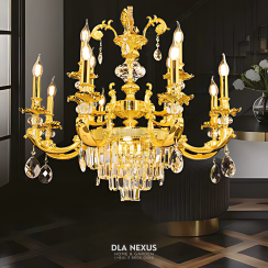 ĐÈN CHÙM XI MẠ VÀNG -  CNQT - 223