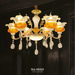 ĐÈN CHÙM XI MẠ VÀNG - CNQT - 226/6 tay