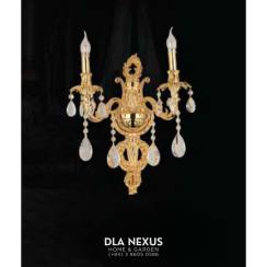 ĐÈN TƯỜNG XI MẠ VÀNG 24K - GTCNQT - 803