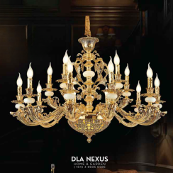 ĐÈN CHÙM XI MẠ VÀNG 24K - CNQT - 132 - 21