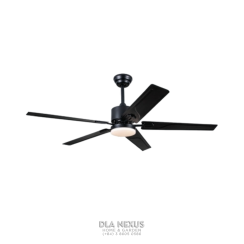 QUẠT TRẦN CÁNH KIM LOẠI QViFa - 79/Đen/Led