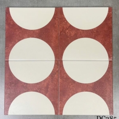 GẠCH BÔNG ĐỎ TRẮNG 20X20 DC285