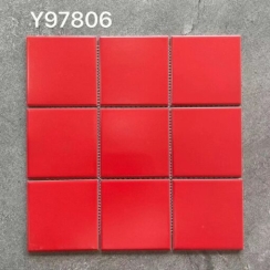 GẠCH MOSAIC VUÔNG ĐỎ Y97806