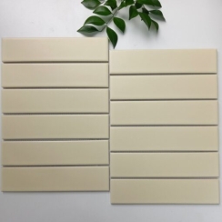 GẠCH THẺ MỜ MÀU KEM