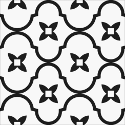 GẠCH BÔNG TRẮNG ĐEN 20×20 LUND211