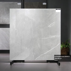 GẠCH LÁT NỀN XÁM 100×100 100LUPASSION PULIS BIANCO 
