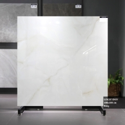 GẠCH LÁT NỀN GIẢ ĐÁ BÓNG 100×100 100LUSCOT ONXY