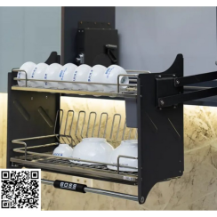 GIÁ BÁT ĐĨA DI ĐỘNG NAN OVAL INOX 304 - BDVIP 8618