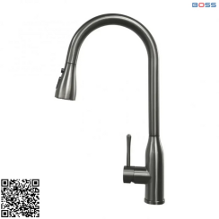 VÒI RỮA BÁT DÂY RÚT CỔ HÌNH BẦU DỤC MẠ NANO - BN620